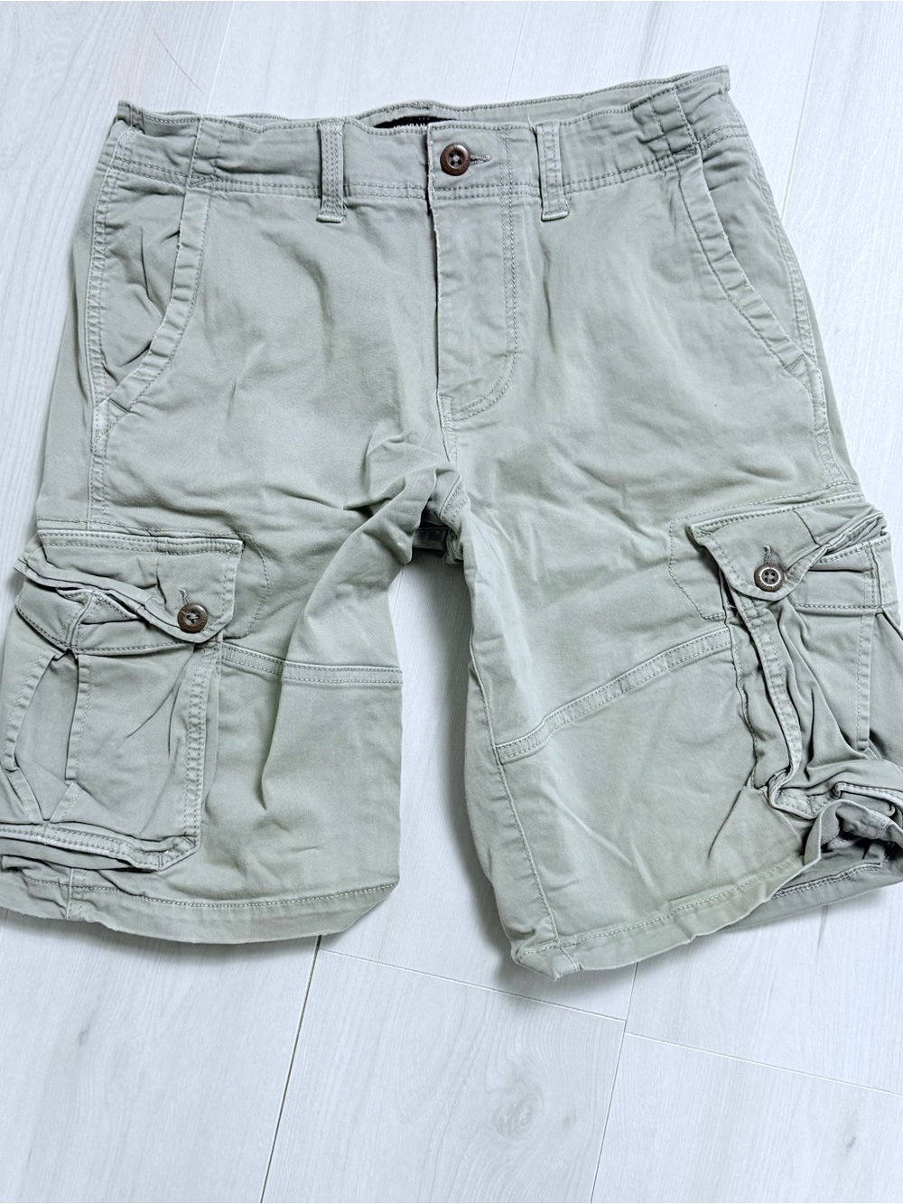 American Eagle Outfitters Men's Cargo Shorts in Sage